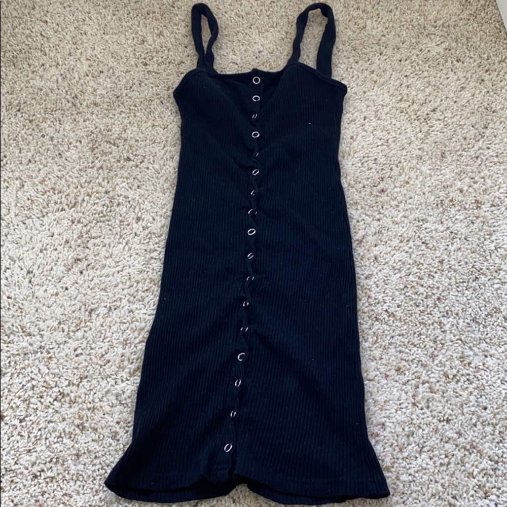 Black fitted dress
